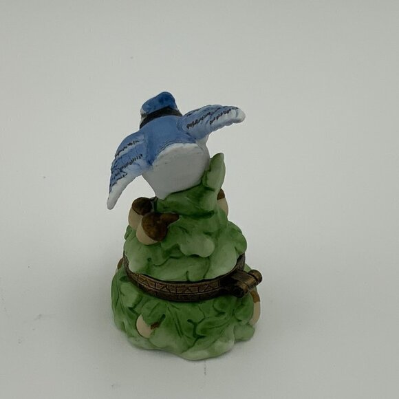 Midwest of Cannon Falls PHB Blue Jay Trinket Box Songbird Series - Picture 4 of 9